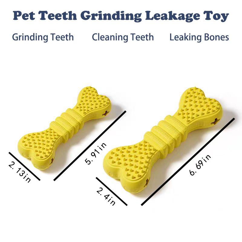 Dog Chew Toys 2-Pack - Dental Care & Toothbrush Stick for Small, Medium & Large Dogs