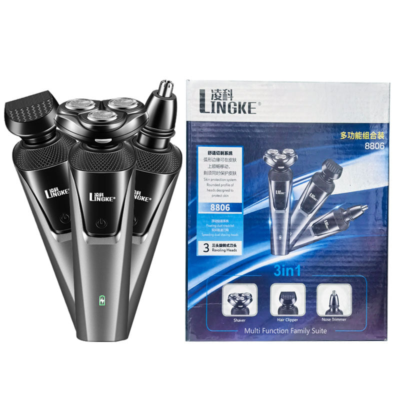 Three-in-One Men's Electric Shaver