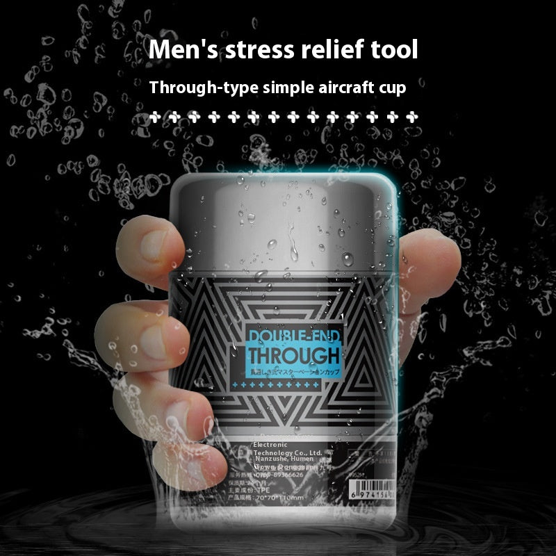 Men's Manual Massager Dual-Channel Through-Type Personal Relaxation Tool