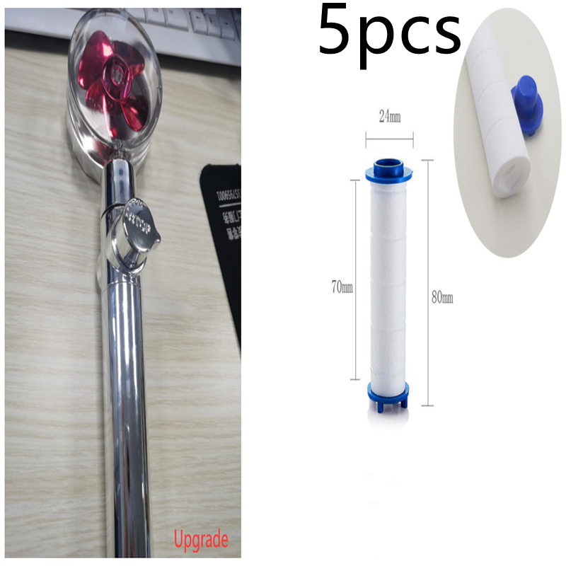 High Pressure Turbo Shower Head with Water Saving Feature & 360° Fan Extension