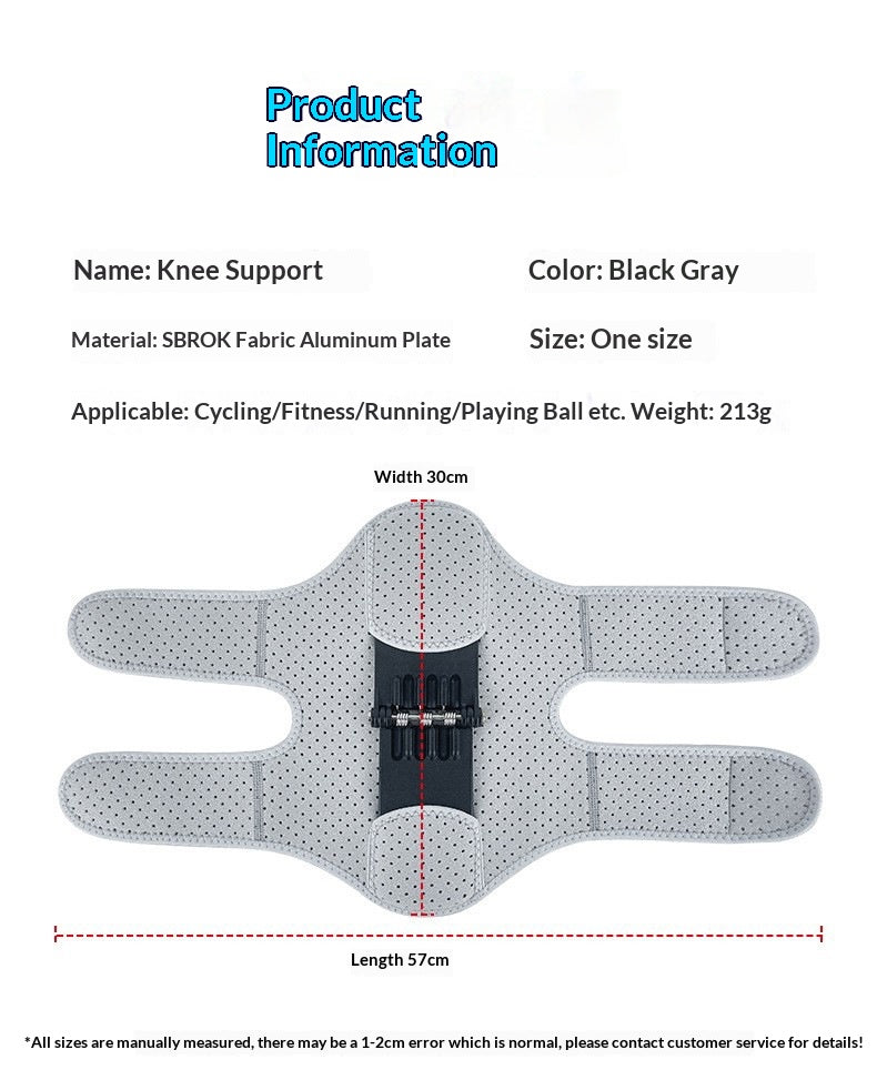 Knee Support Brace for Adults, Gray