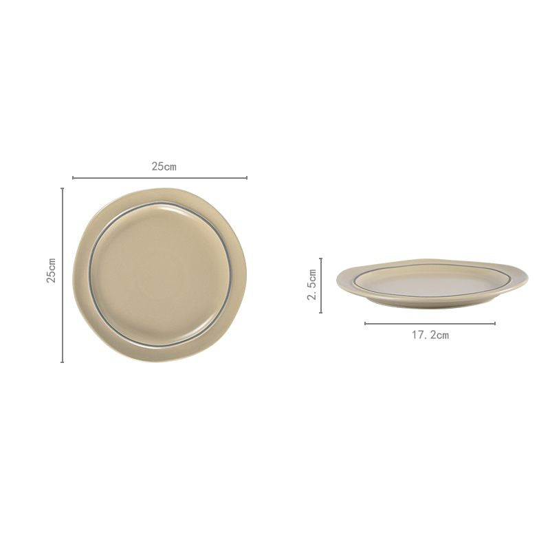 Luxury Household Tableware Set - Irregular Shape Ceramic Dinnerware