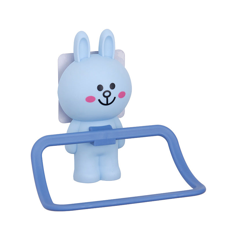 Children's Toothbrush Cup Holder Rack with Suction Cup - Multiple Colors