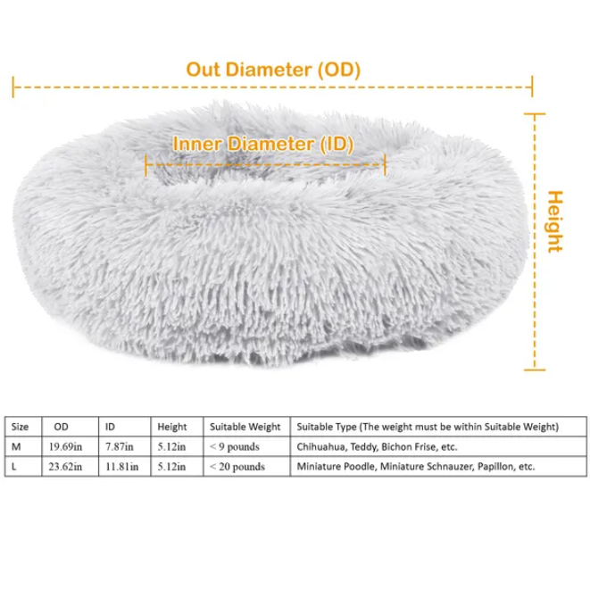 Soft Warm Wool Dog Cat Bed - Comfortable Pet House & Cage