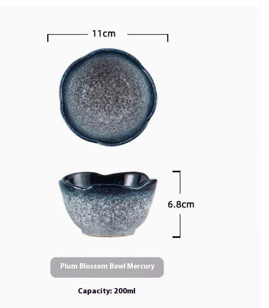 Japanese Style Porcelain Dessert Bowl for Afternoon Tea & Ice Cream