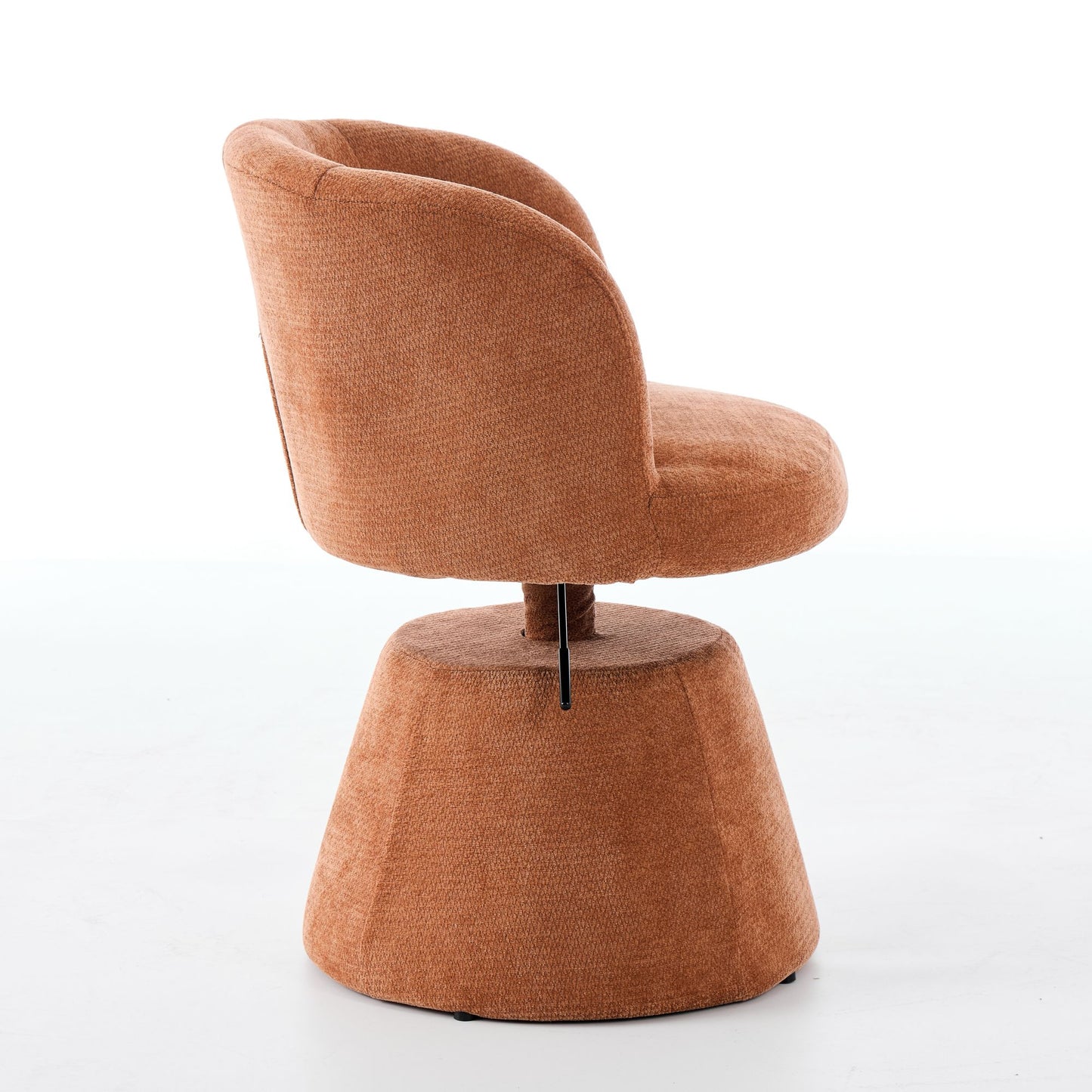 Adjustable Height 360 Swivel Bar Stool, Modern Chenille Upholstered