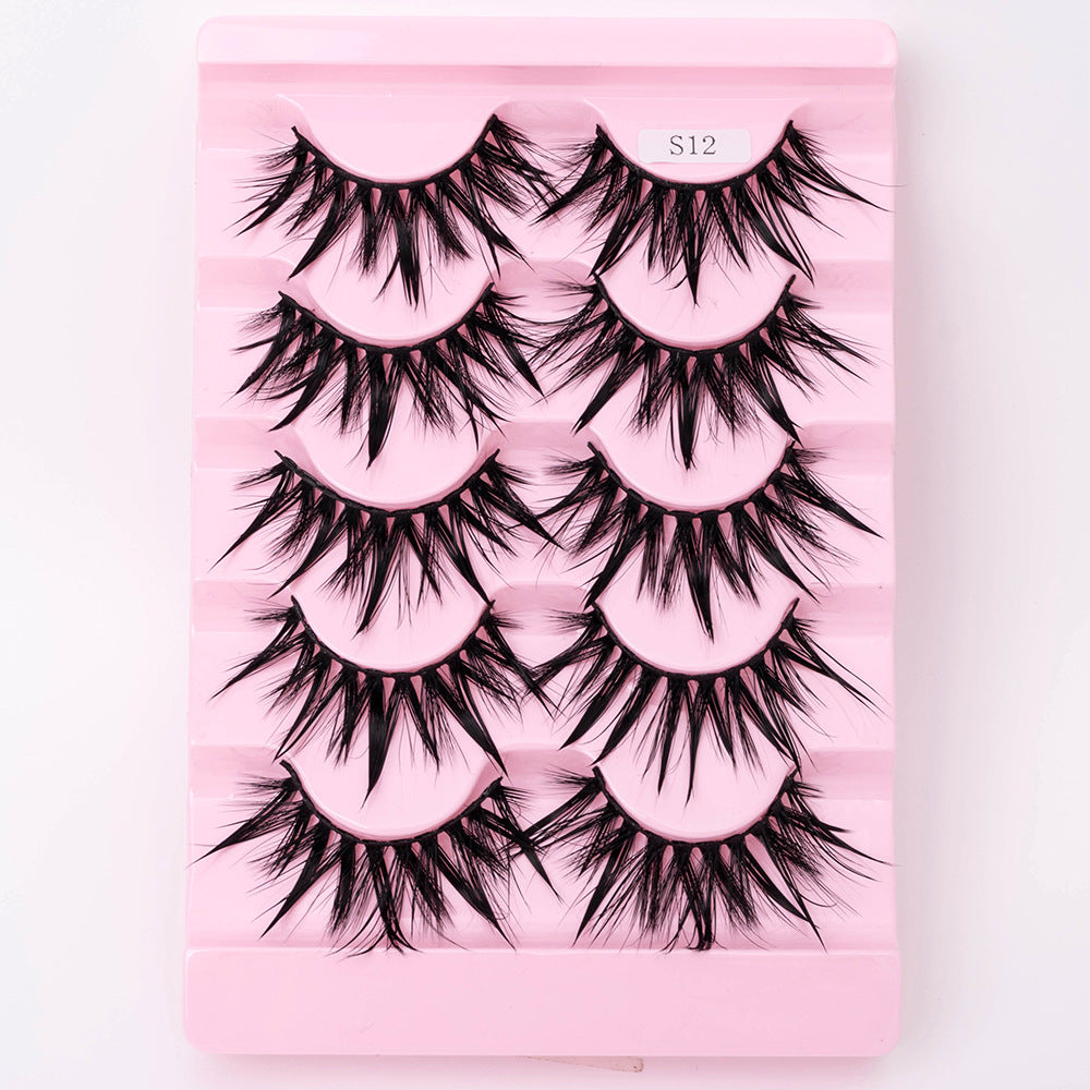 Natural 3D Dramatic Fairy Cluster False Eyelashes - 5 Pairs