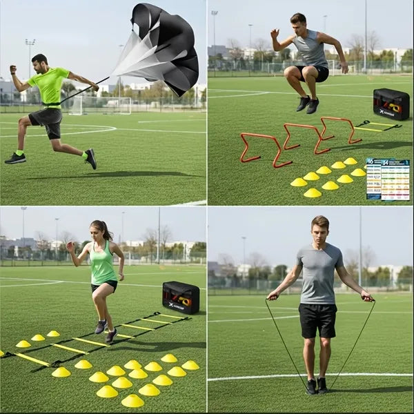 Adjustable Agility Ladder Training Set for Speed & Footwork Fitness