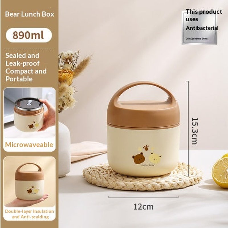 Leak-Proof Insulated Soup Container with Carrying Lid for Meal Prep