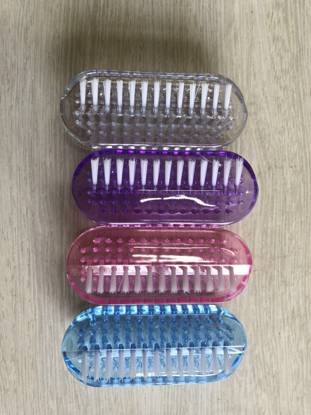Multicolor Nail Art Cleaning Brush - Plastic Nail Tool for Nail Care