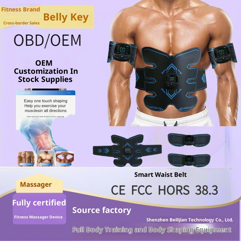 Muscle Stimulator Belt with Remote Control - Whole Body Abdominal & Fitness Massager