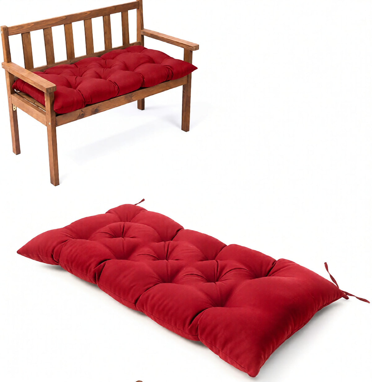 Outdoor Waterproof Sun-Resistant Bench Seat Cushion - Pack of 1 or 2