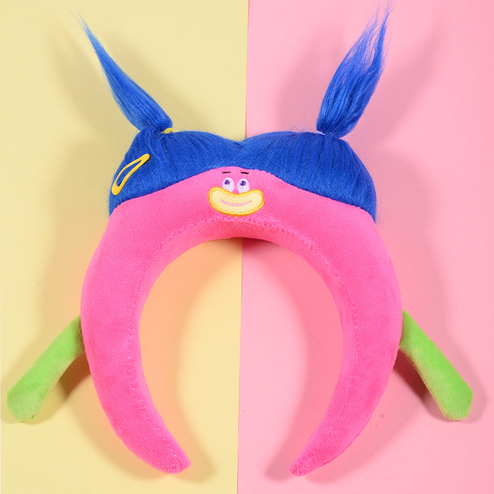 Vigorous Monster Plush Headband - Coral Fleece