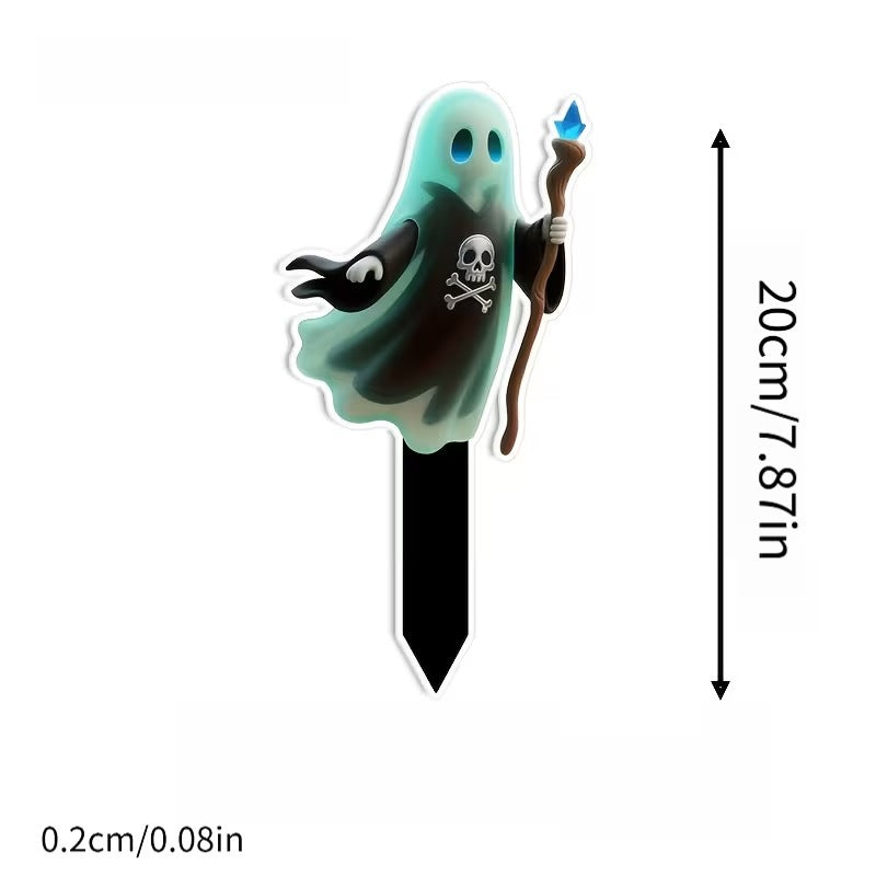 Acrylic Halloween Garden Decoration Picks - Multiple Sizes & Styles