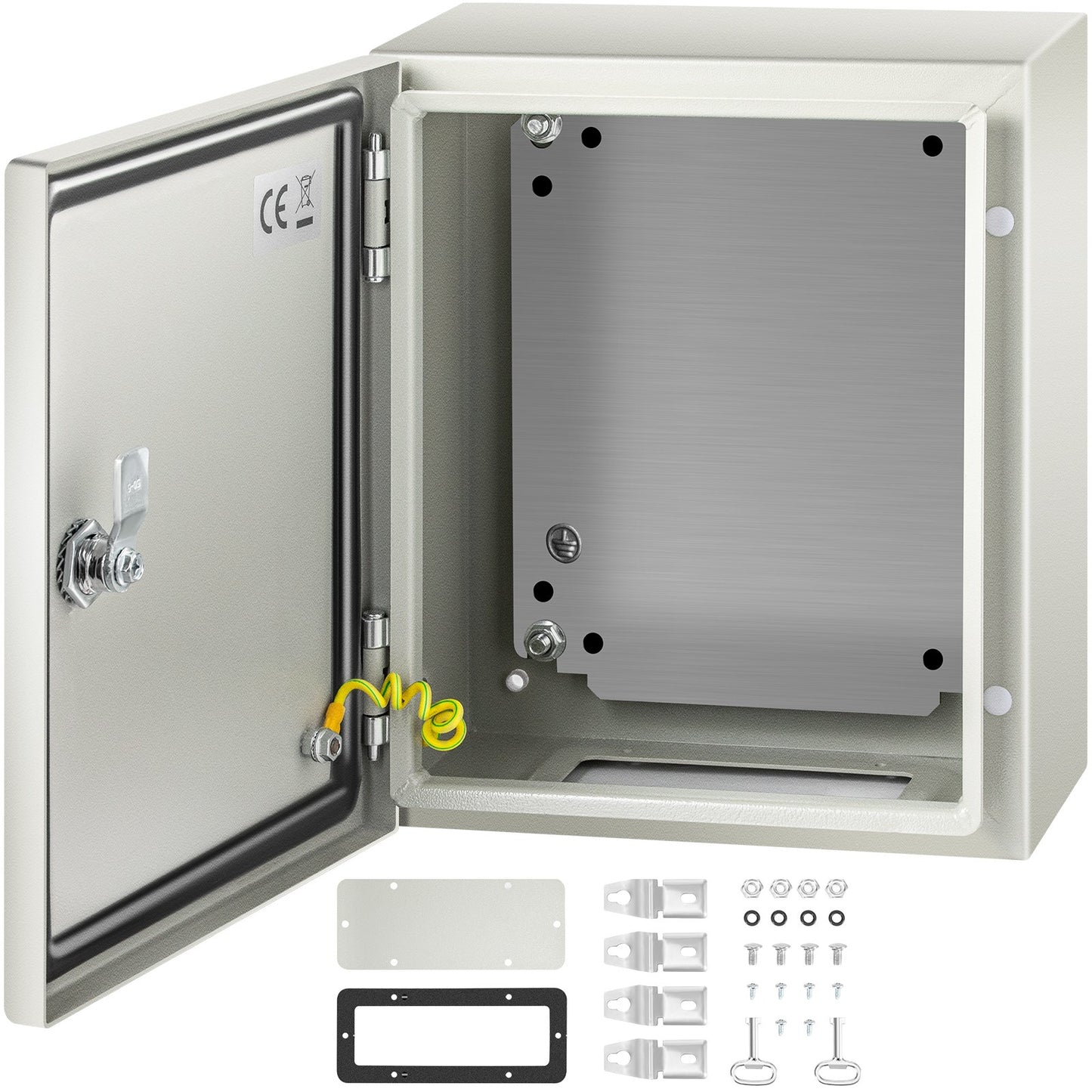 Outdoor Waterproof Steel Electrical Junction Box - NEMA 4X IP66 Enclosure, Grey