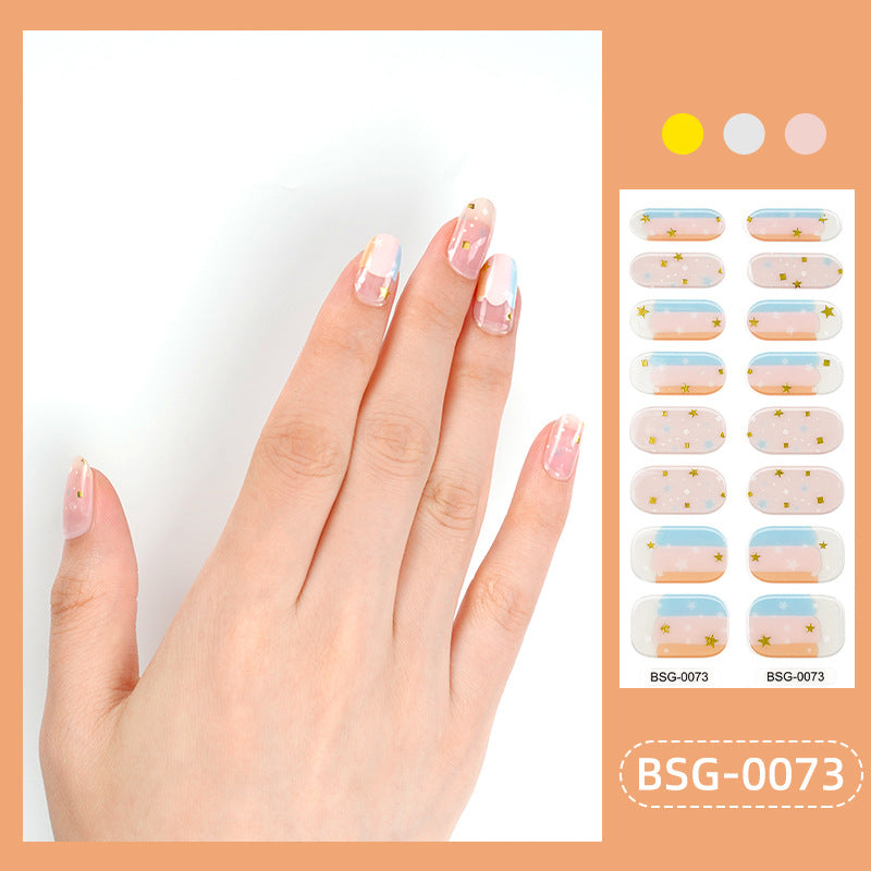 Gel Nail Stickers - Cartoon & Flower Designs