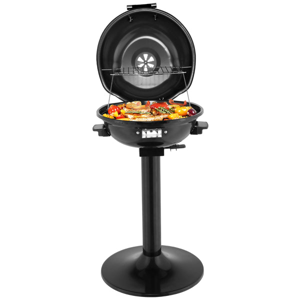 Electric BBQ Grill with Stand - Portable 1600W Indoor Outdoor Electric Grill