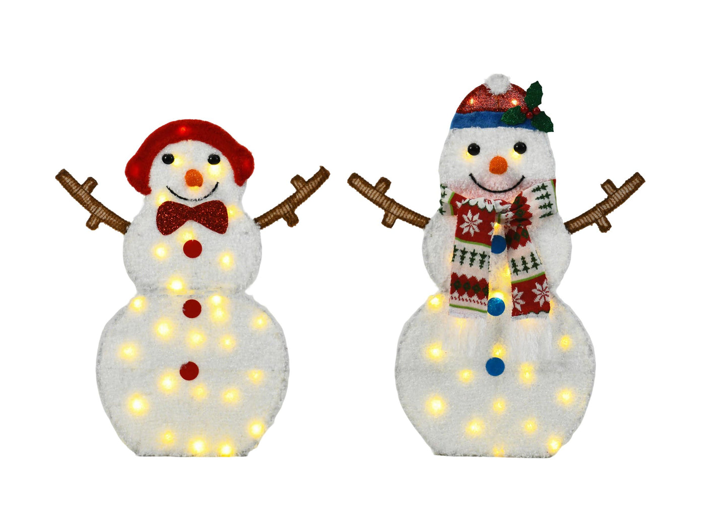 Cute Snowman Decorative String Lights - Warm White LED