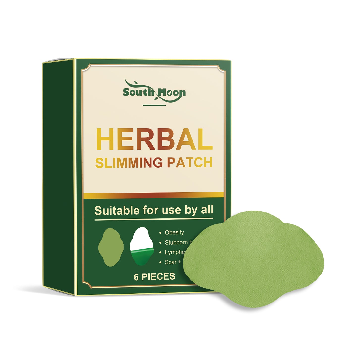 Body Firming Patch with Wormwood & Ginger Extract - 6 Pack