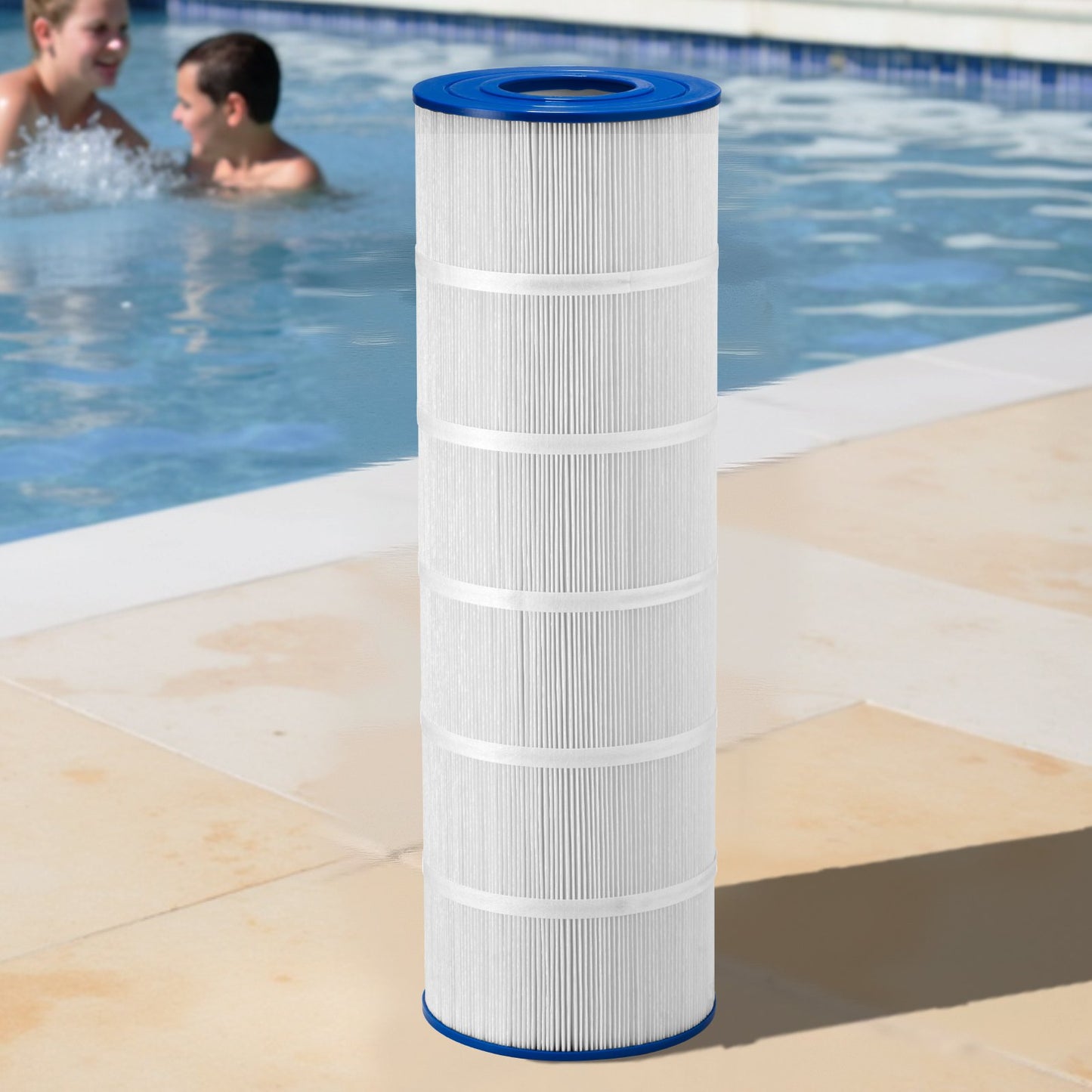 Pool Filter Cartridge 175 Sq. Ft. Compatible with Hayward Pleatco C1750 - Blue