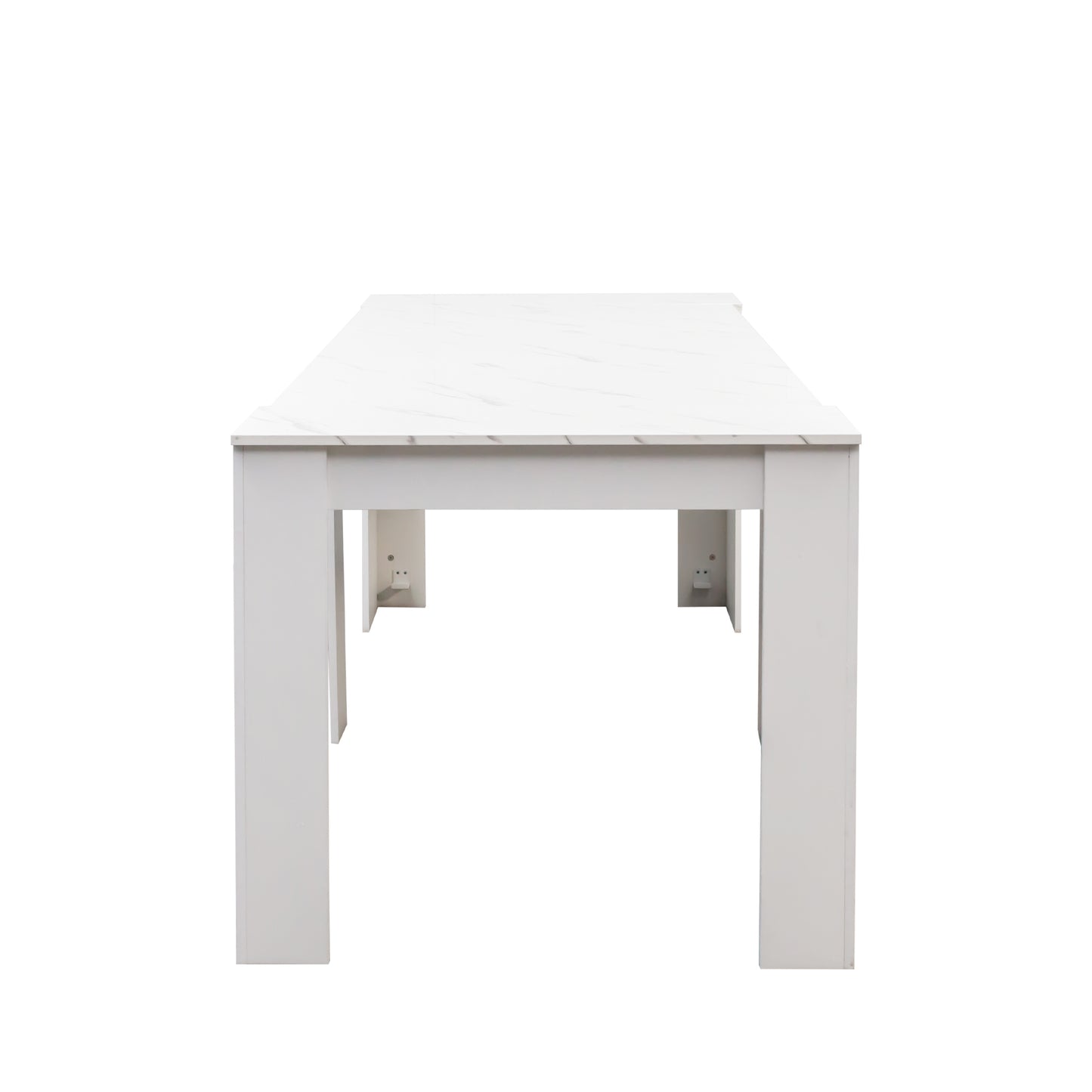 Extendable Console Table - White Line, Multifunctional Design