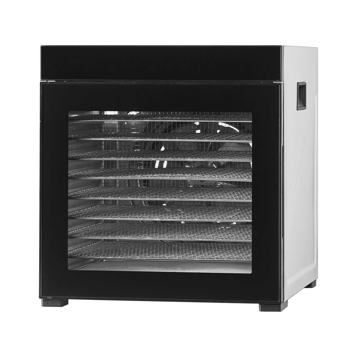 Food Dehydrator Machine 10 Trays Stainless Steel Digital Timer 1000W for Jerky Fruits Vegetables