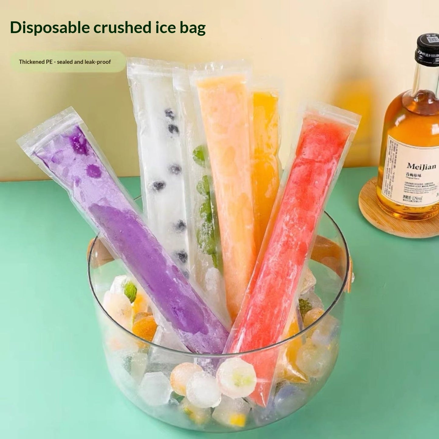 Food Storage Ice Packs and Bags Set - Reusable Freezer Packs with Funnel