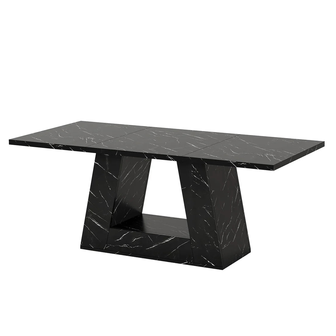 Spacious Computer Desk - Contemporary Executive Desk in Black
