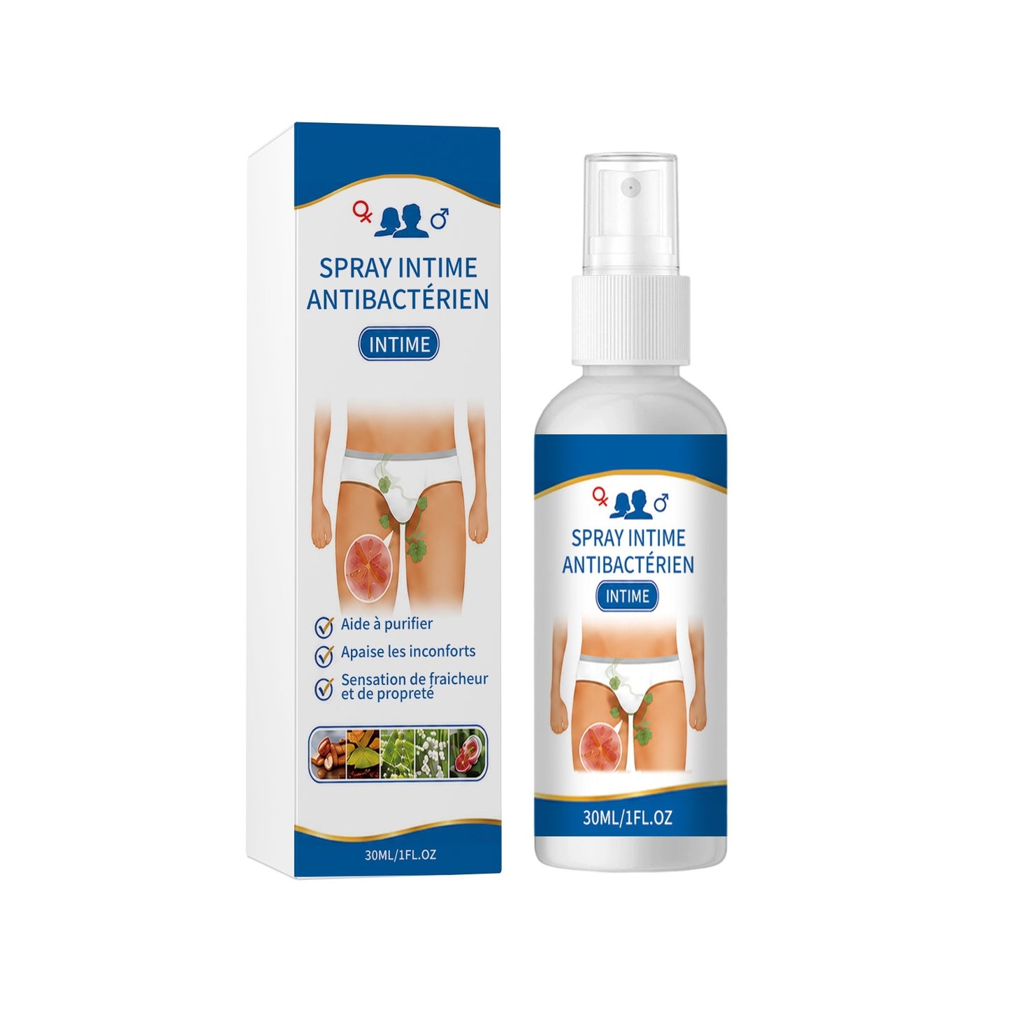 Intimate Care Spray 30ml Natural Feminine Personal Hygiene Freshener