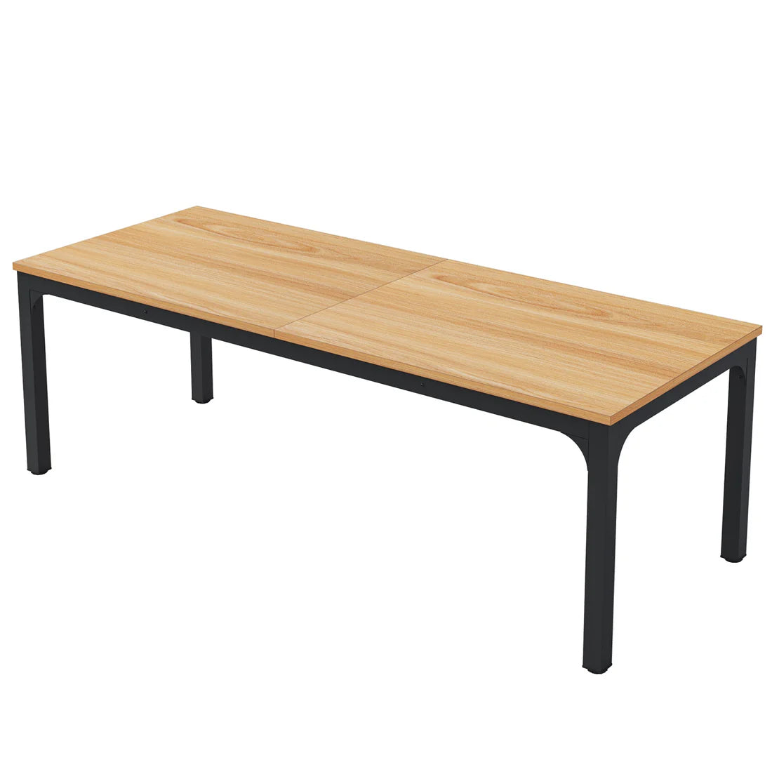 Rectangle Executive Office Desk - Walnut - Dual Workstation