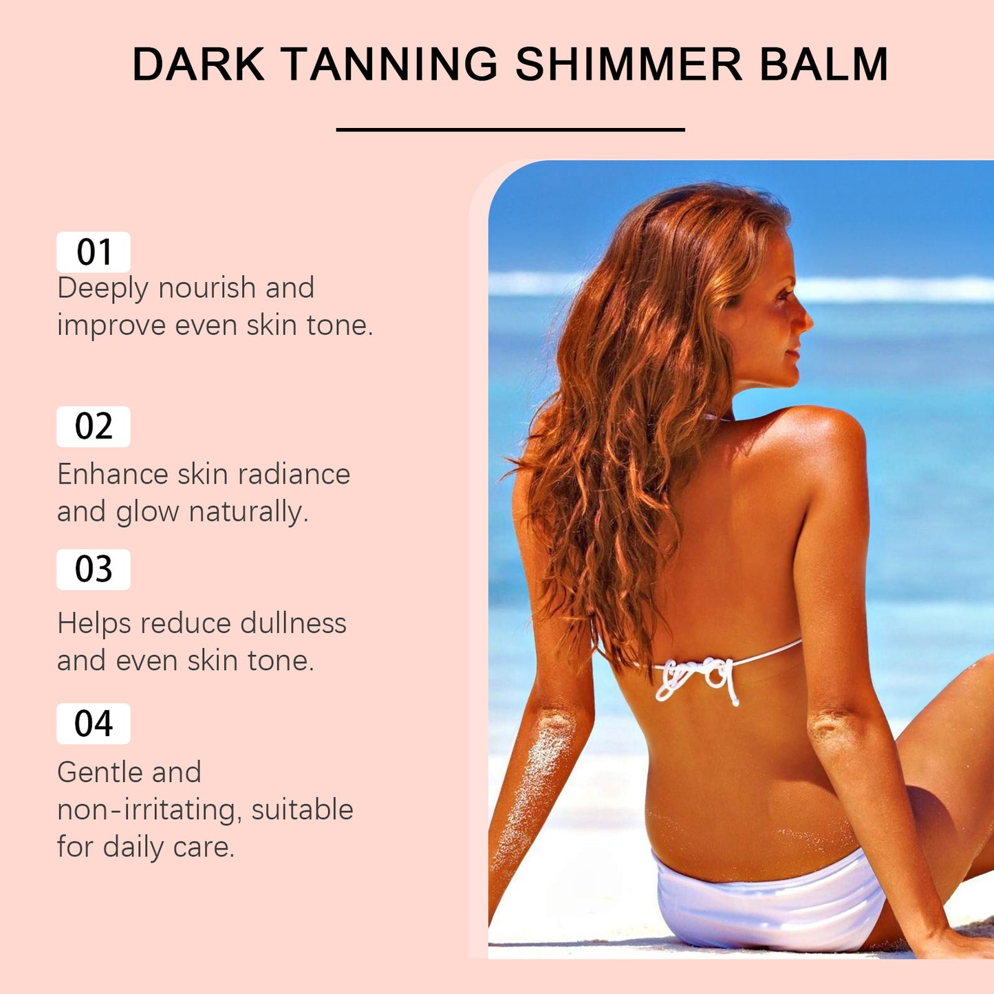 Sunless Tanning Glitter Stick - Moisturizing Body Bronzer for Radiant Skin