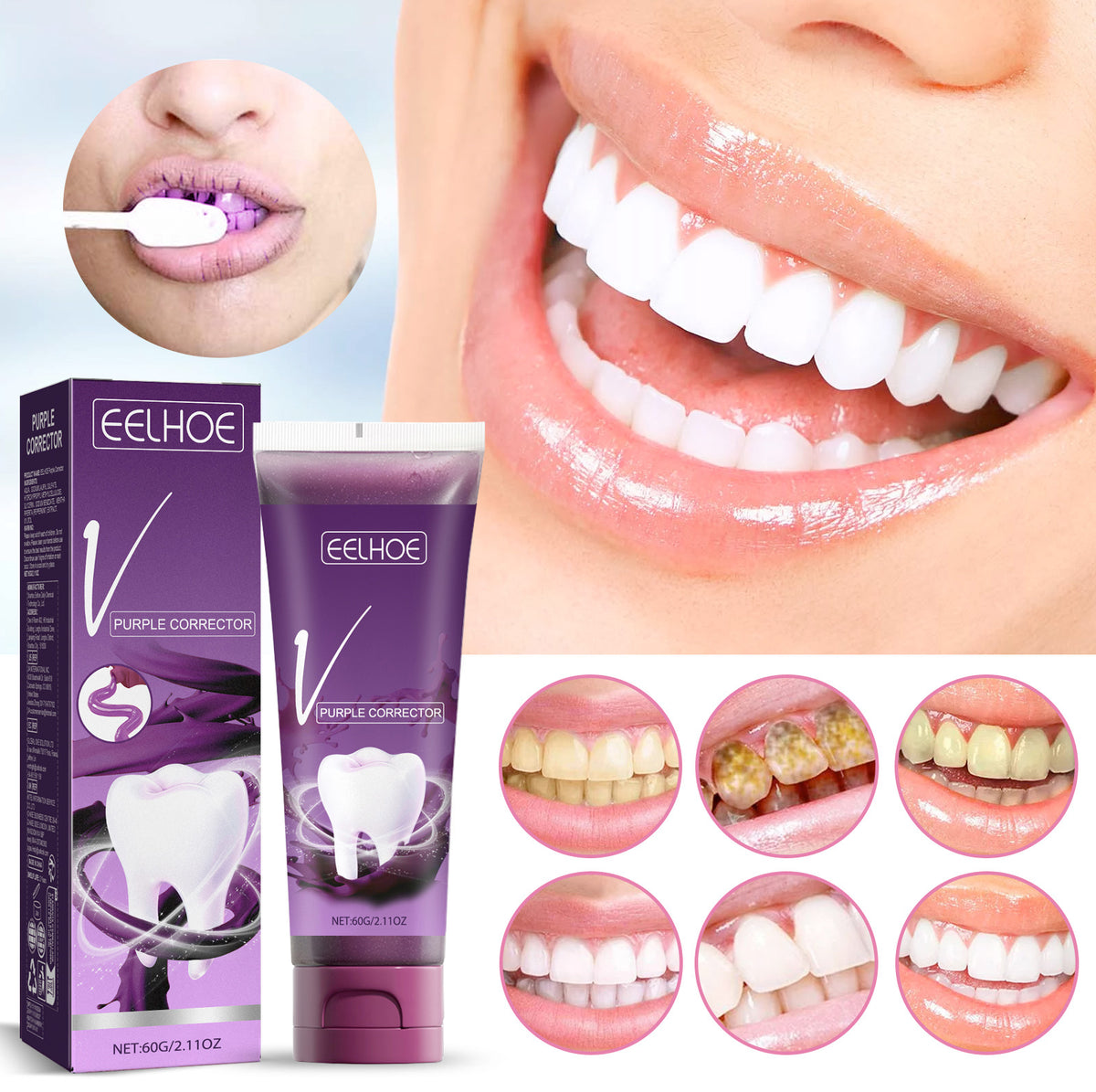 Purple Tone Whitening Toothpaste - 60g