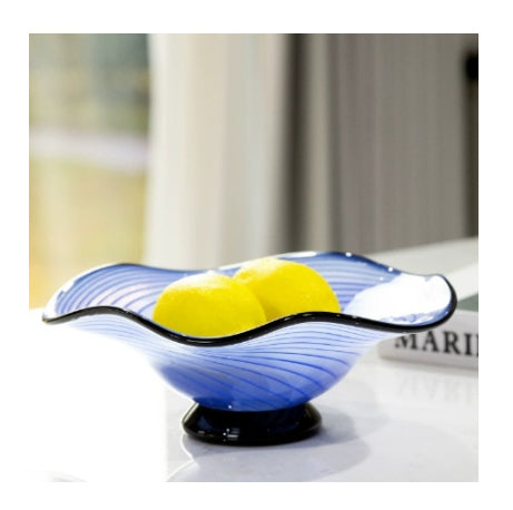 Luxurious Stained Glass Fruit Bowl Centerpiece for Dining Table