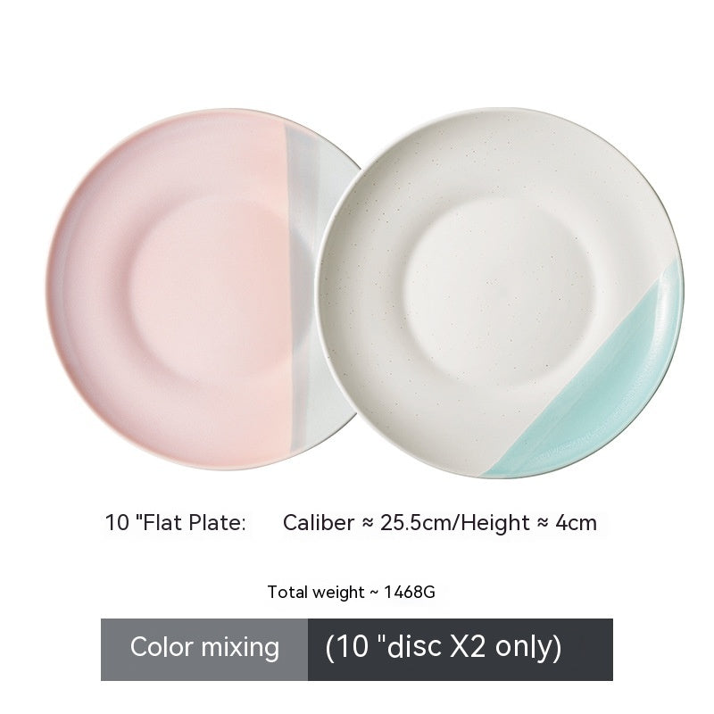 Flat Dish Set for Home Kitchen - Assorted Styles & Sizes