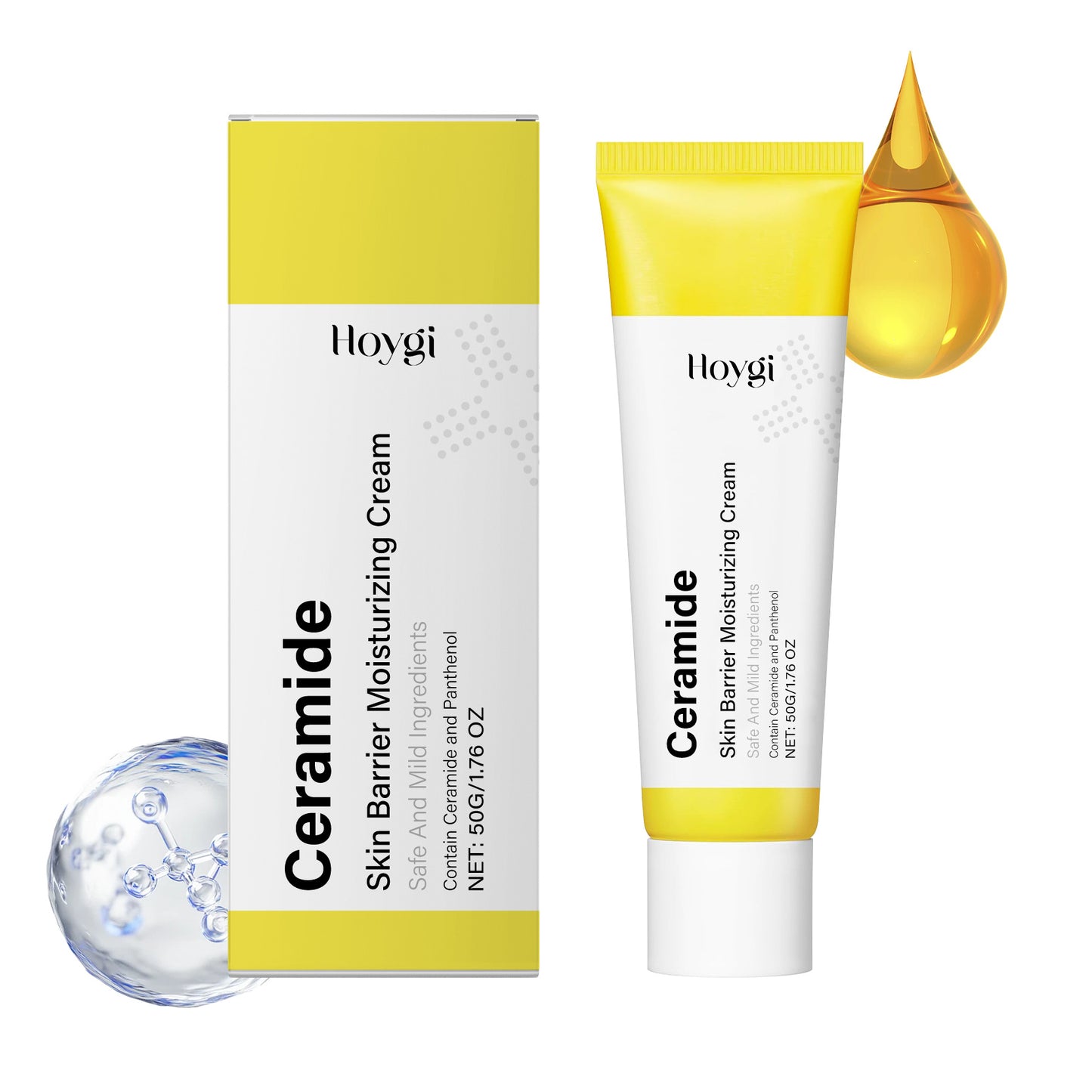Ceramide Moisturizing Face Cream - Nourishing Hydrating Skin Care 50g