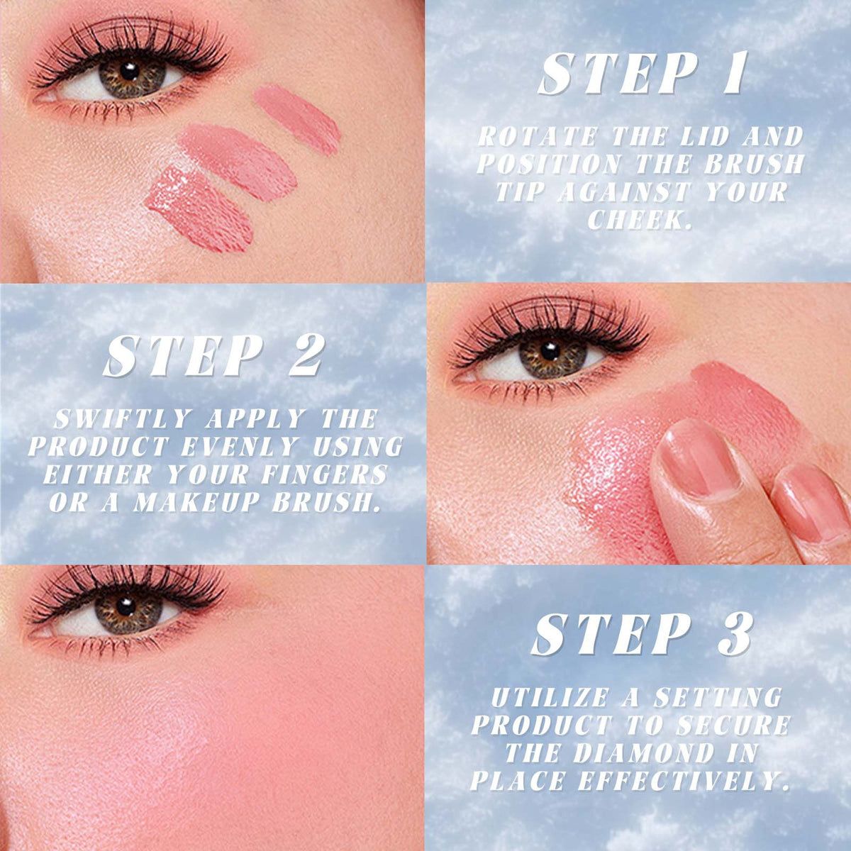 Marble Liquid Blush Brightening Face Makeup Rouge - Multiple Colors