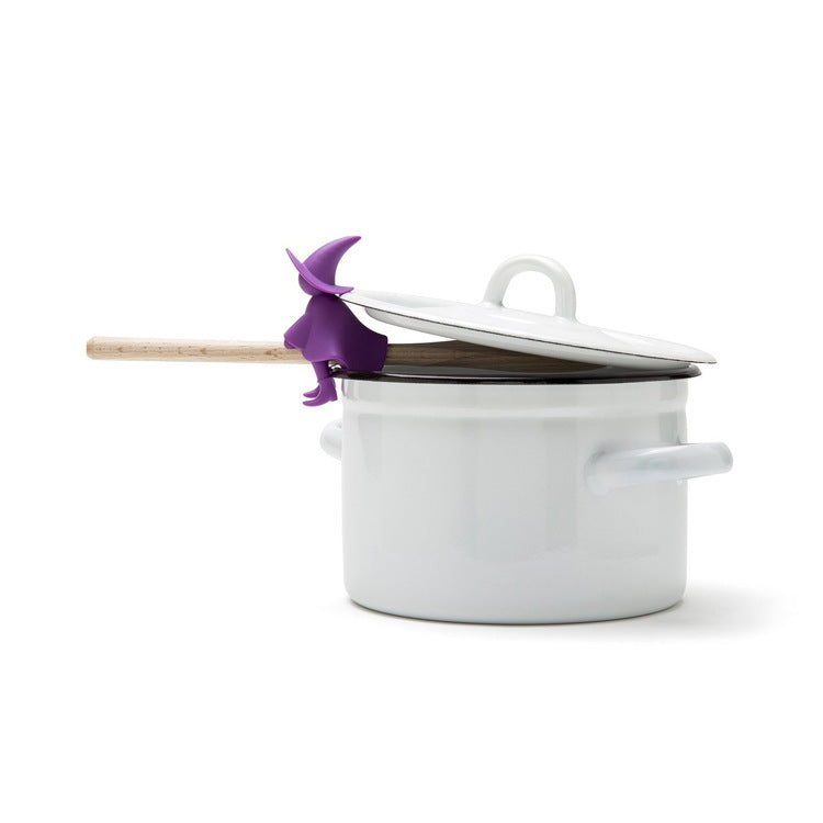Silicone Pot Cover Spill Proof Kitchen Cooking Tool - Purple