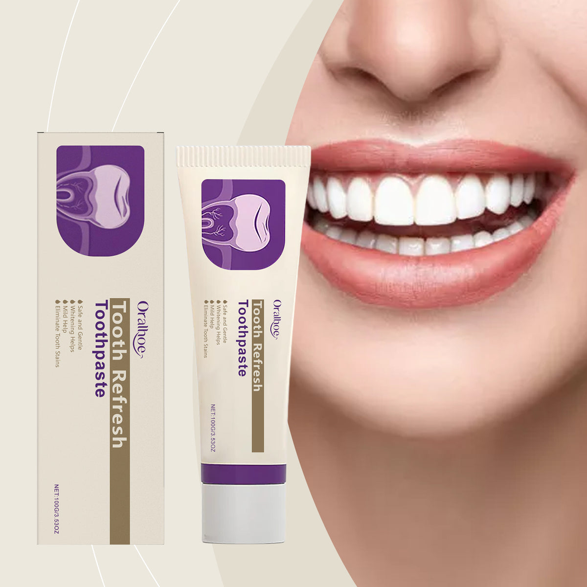 Whitening Repair Toothpaste 100g - Oral Care for Bright Teeth