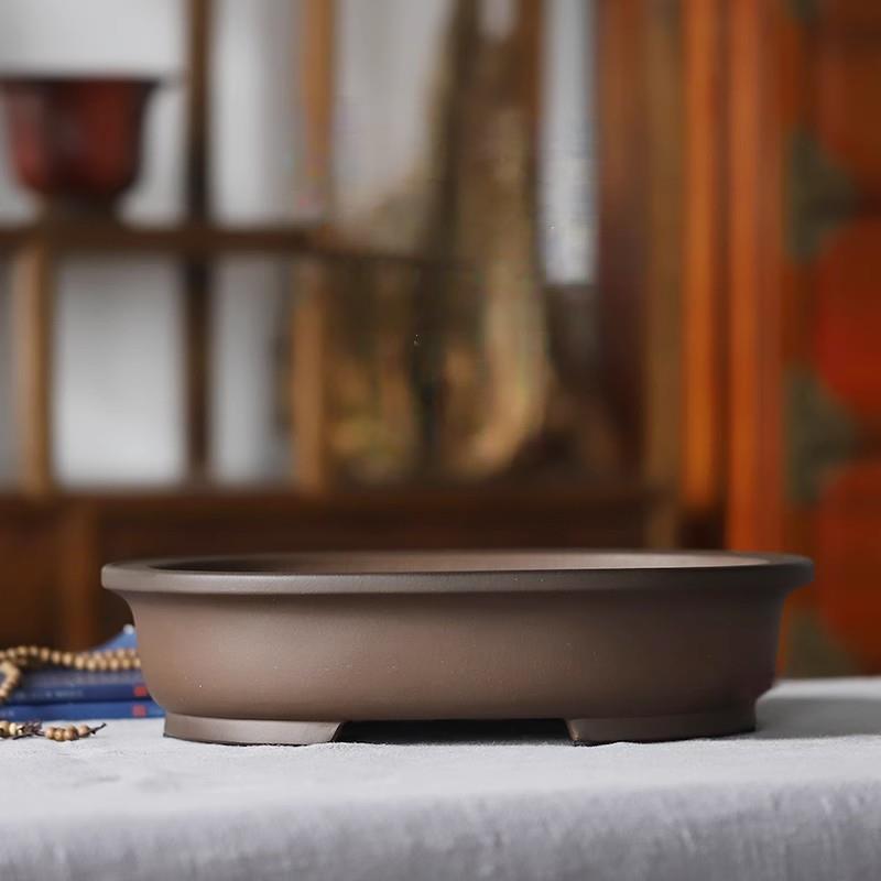 Purple Sand Flower Pot - Antique Chinese Style Garden Planter