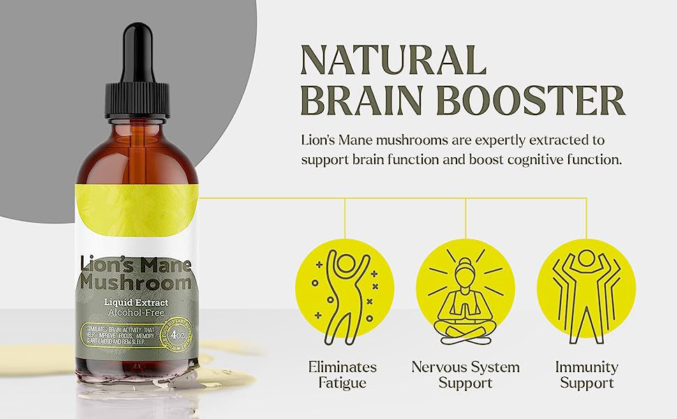 Lion Mane Mushroom Drops 60ml
