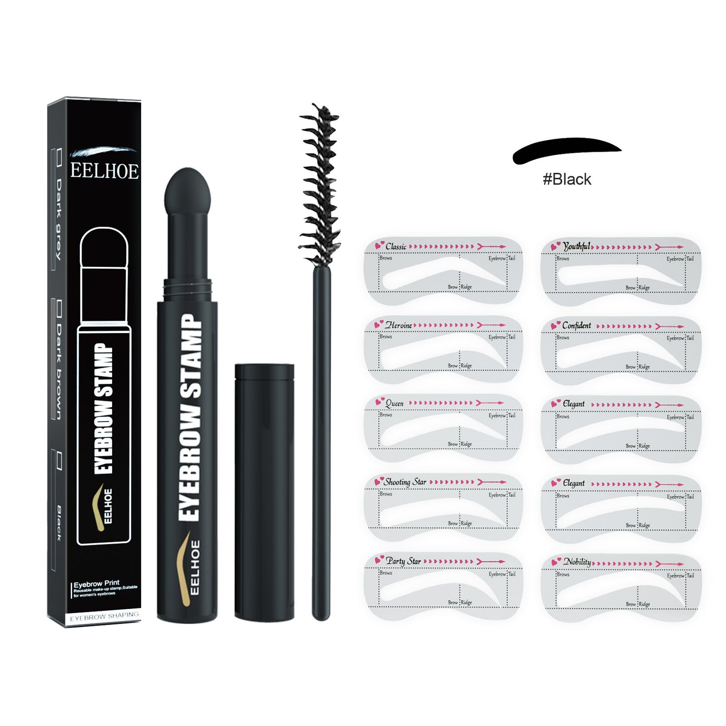 Eyebrow Printing Pen Set Waterproof Quick Makeup Natural Hairline - 3g