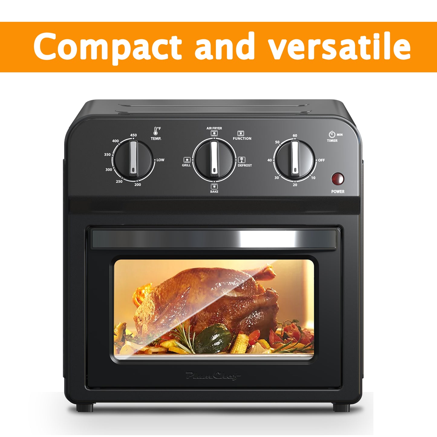 13QT Air Fryer Toaster Oven - 7-in-1 Convection Cooking
