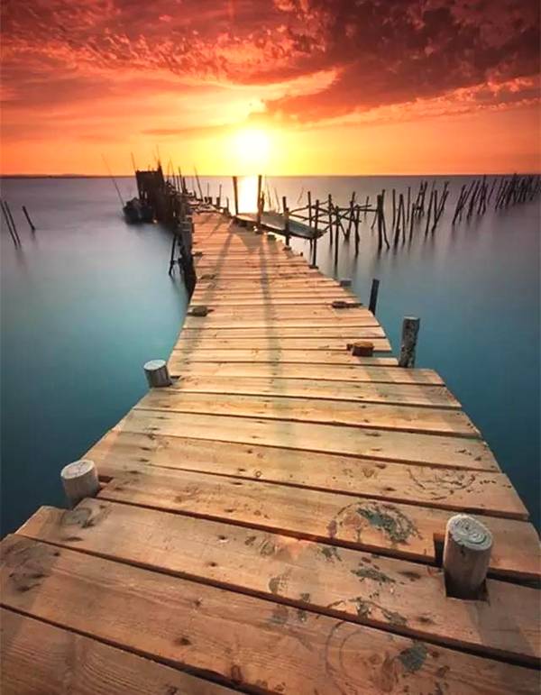 Full Square Diamond Painting Sunset Lake Scenic Cross Stitch Kit - DIY Art Craft