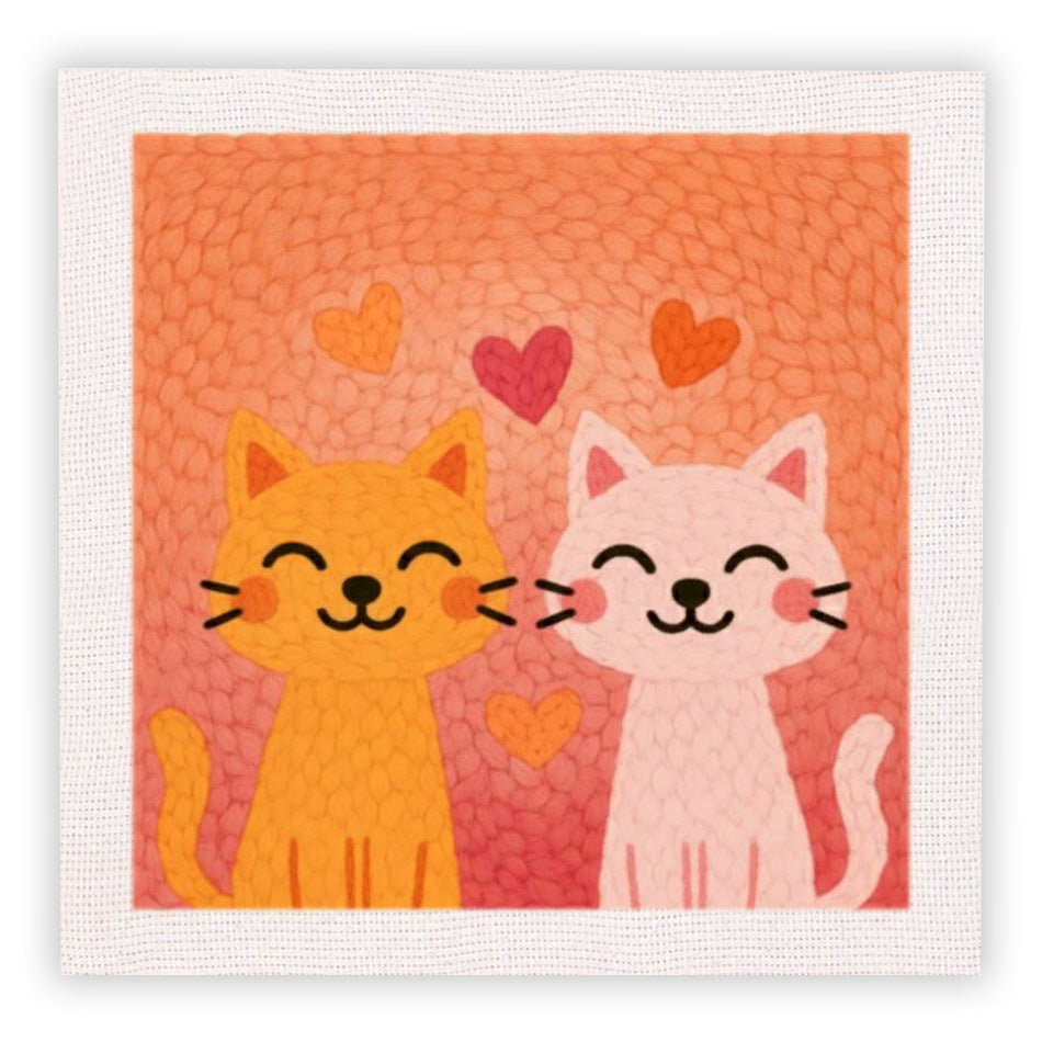 Handmade Embroidery Floral and Animal Wall Art - Creative Gift