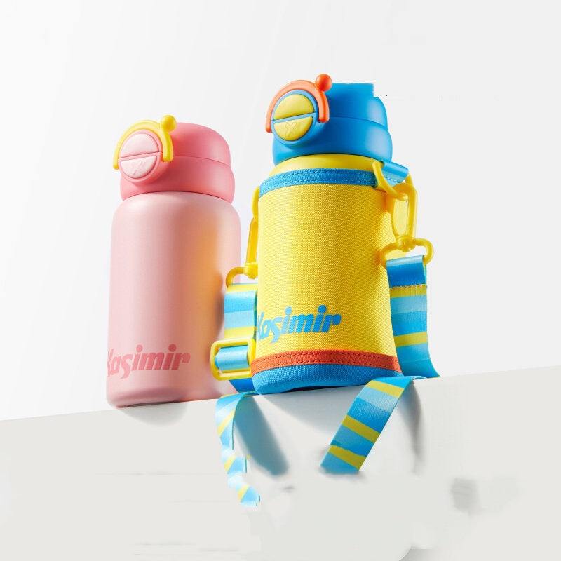 Portable Water Bottle with Straw - School, Travel & Outdoor Use