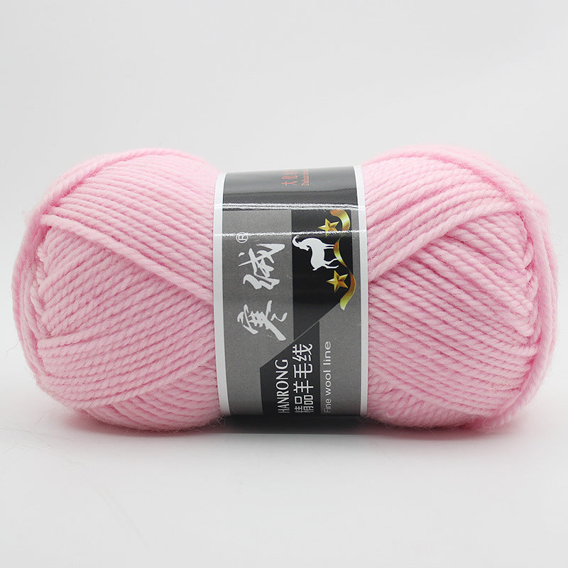Thick Knitting Yarn Ball for Self-Woven Crafts - Cashmere Wool Material Kit