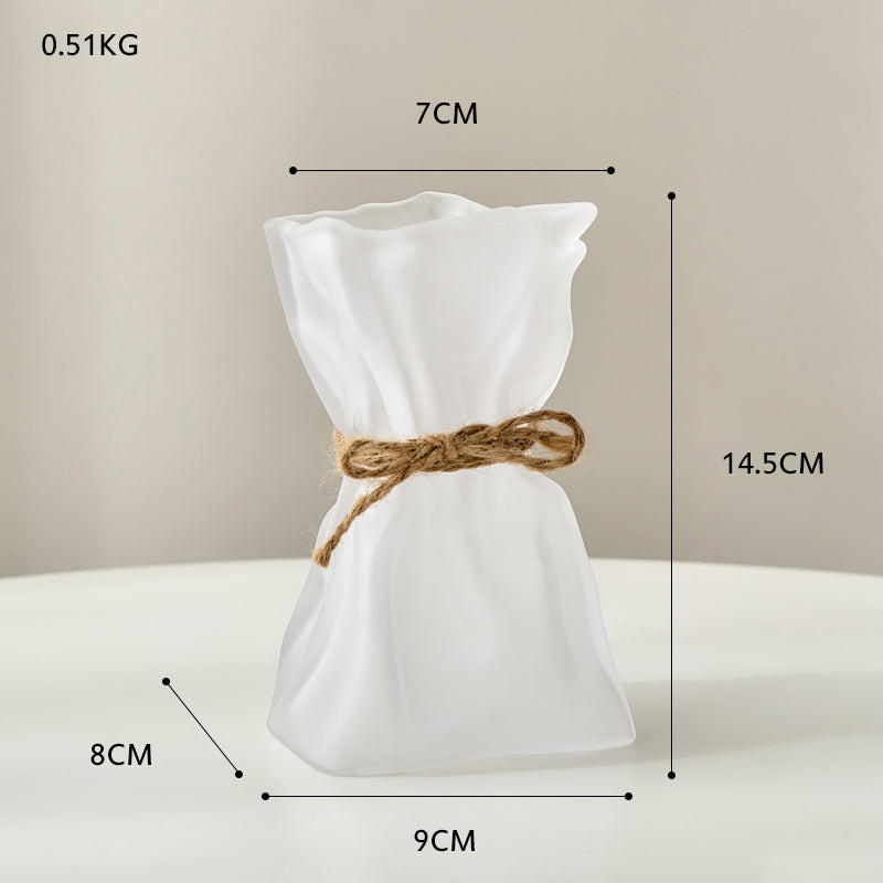 Glass Vase for Dried Flowers - Nordic Home Table Decor Accessory