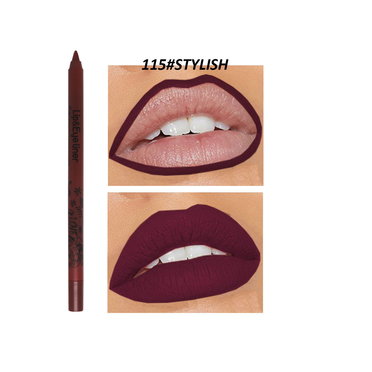 Matte Lip Liner - Discoloration Resistant Outline Lipstick 20 Colors