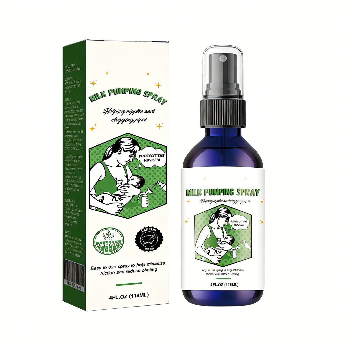 Natural Breast Pumping Lubricant Spray - Nipple Care & Friction Relief
