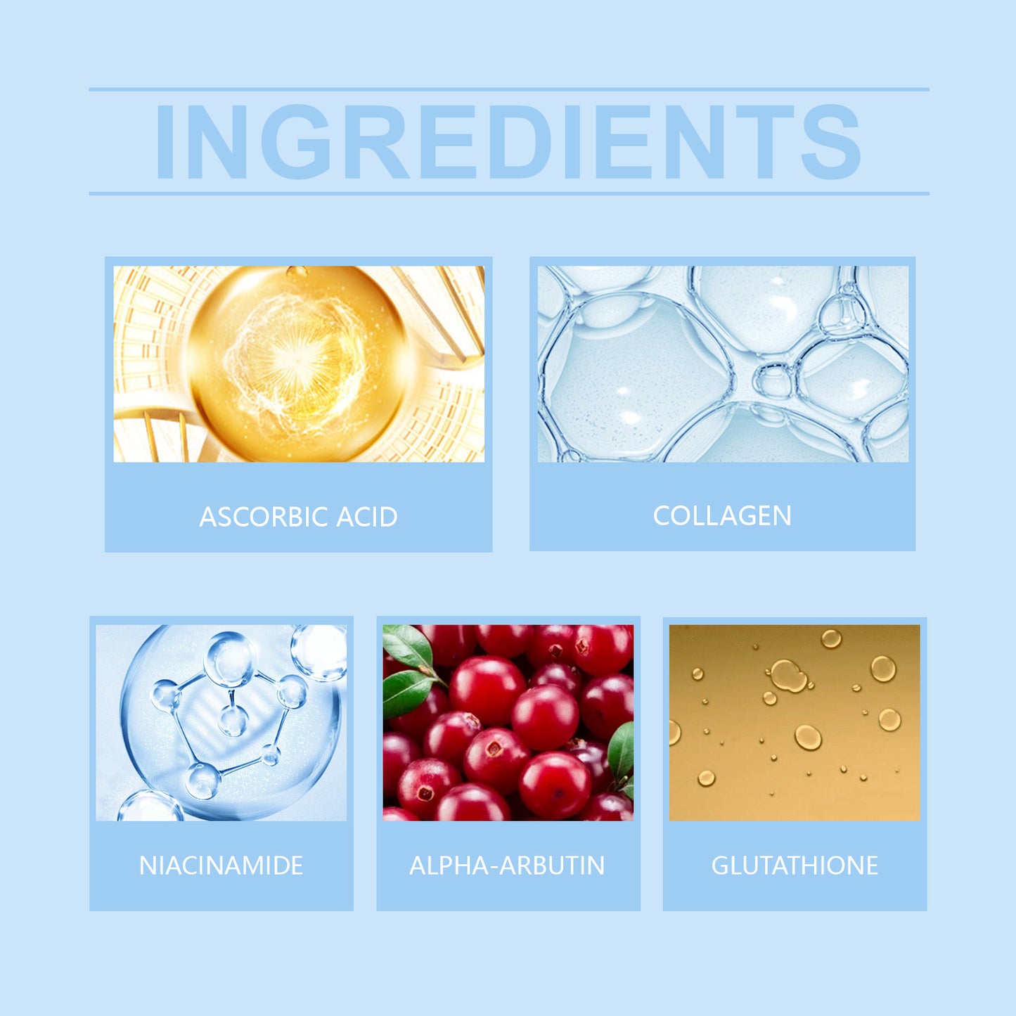 Glutathione Brightening Face Serum - 30ml Skin Tone Balancing Essence